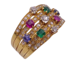 Victorian 1.46ctw Multi Gem Harem Ring 14K (2)