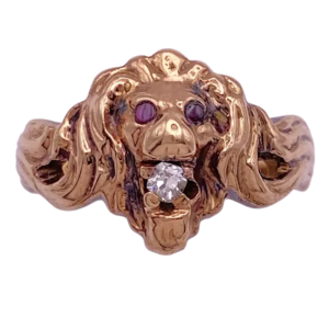 Victorian Lion Ring 10K (2)