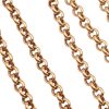 Vintage Belcher or Rolo Chain Necklace 14K Gold 22 Length close up