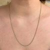 Vintage Rope Chain Necklace 14K Gold 2mm 24 Length