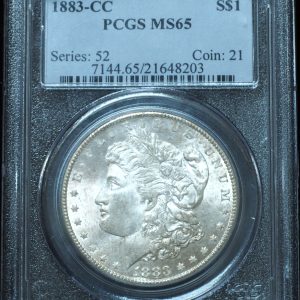 1883-CC Morgan Dollar MS65 PCGS
