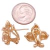 0.10ctw Diamond Accent Flower Earrings 14K Gold size