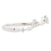 0.21ctw Marquise and Round Diamond Curved Band Ring 14K White Gold side