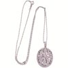 0.24ctw Diamond Ornate Necklace 14K White Gold