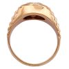 0.33ct Diamond Solitaire Rolex Inspired Ring 14K Gold profile