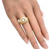 0.33ct Diamond Solitaire Rolex Inspired Ring 14K Gold worn