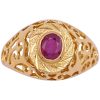0.50ct Ruby Filigree Ring 14K Gold