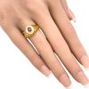 0.50ct Ruby Filigree Ring 14K Gold worn