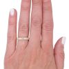 0.75ctw Emerald-Cut Diamond Band Ring 14K Gold worn