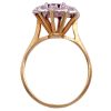 0.88ctw Red Spinel Ring 14K Two-Tone Gold side profile