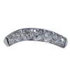 1.14ctw Curved Art Deco Diamond Wedding Ring 14K