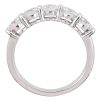 1.60ctw Five Diamond Band Ring 14K White Gold profile