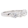 1.60ctw Five Diamond Band Ring 14K White Gold side