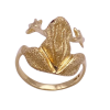 14k frog ring back