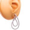 2.00ctw Diamond Statement Earrings 18K White Gold worn