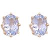2.30ctw Aquamarine Stud Earrings 14K Gold