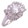2.72ctw White Sapphire Ring 14K White Gold side