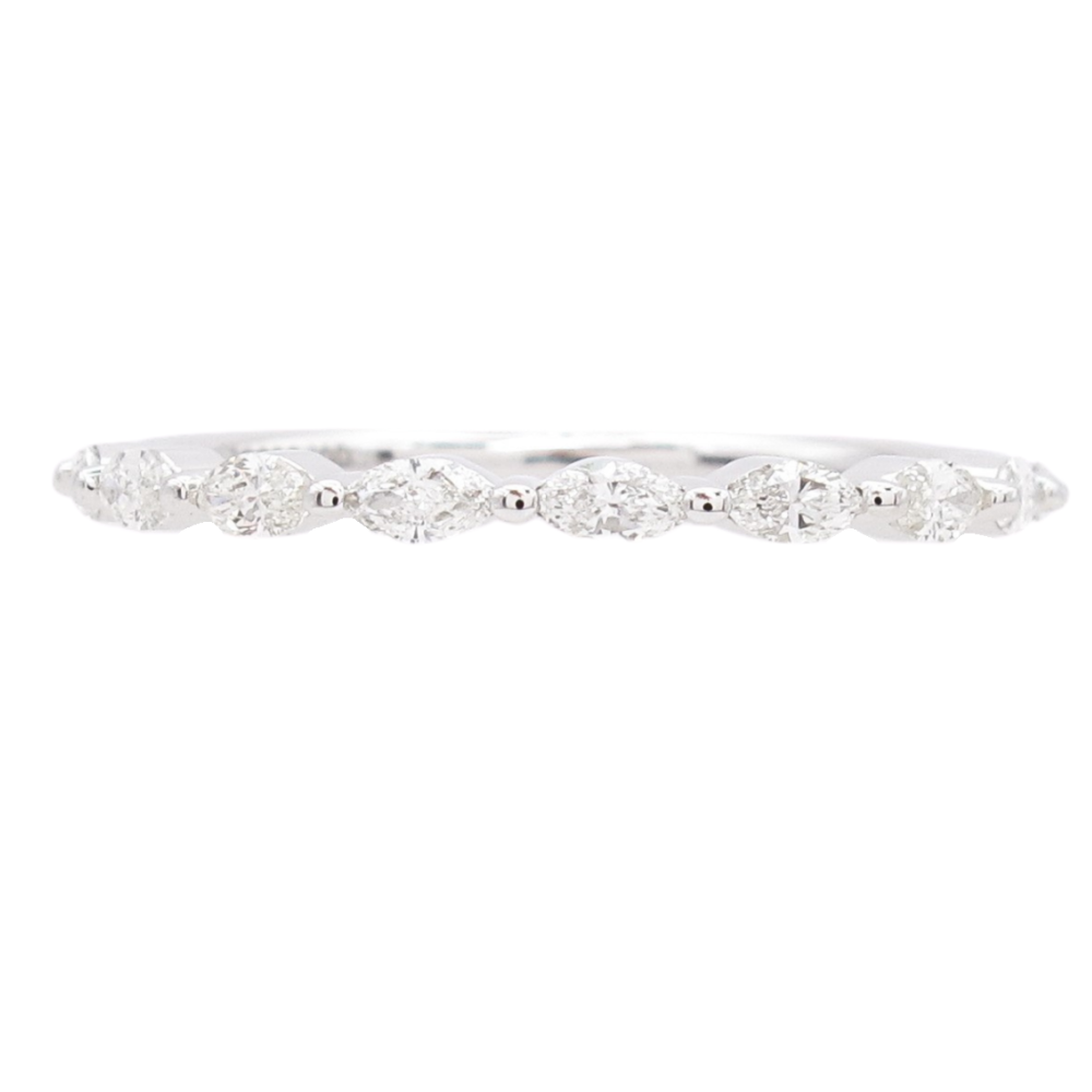 .30ctw Marquise Diamond Half Stack Band 14K