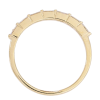 .32ctw Round & Baguette Diamond 2 Row Band 14K Gold profile