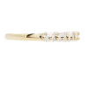 .32ctw Round & Baguette Diamond 2 Row Band 14K Gold side