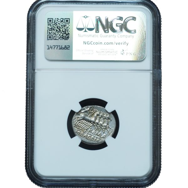 Ancient Roman Republic 137 BC M. Baebius Q.f. Tampilus AR denarius NGC MS 4/5 & 5/5