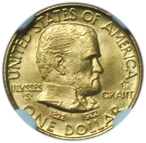 1922 Grant with Star Gold $1 Commemorative MS66+ NGC & CAC