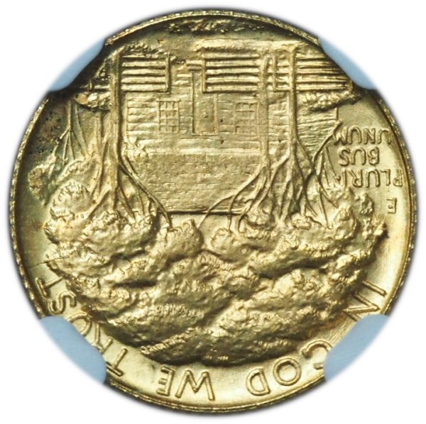 1922 Grant with Star Gold $1 Commemorative MS66+ NGC & CAC