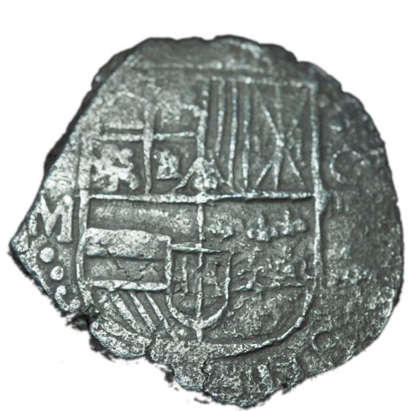 1617-PM 4 Reales Full Date Grade 2 Atocha Shipwreck Coin w/ CoA