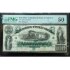 1861 $100 Confederate States of America T-5 PMG 50 Almost Uncirculated