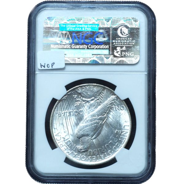 1927-D Peace Dollar MS61 NGC