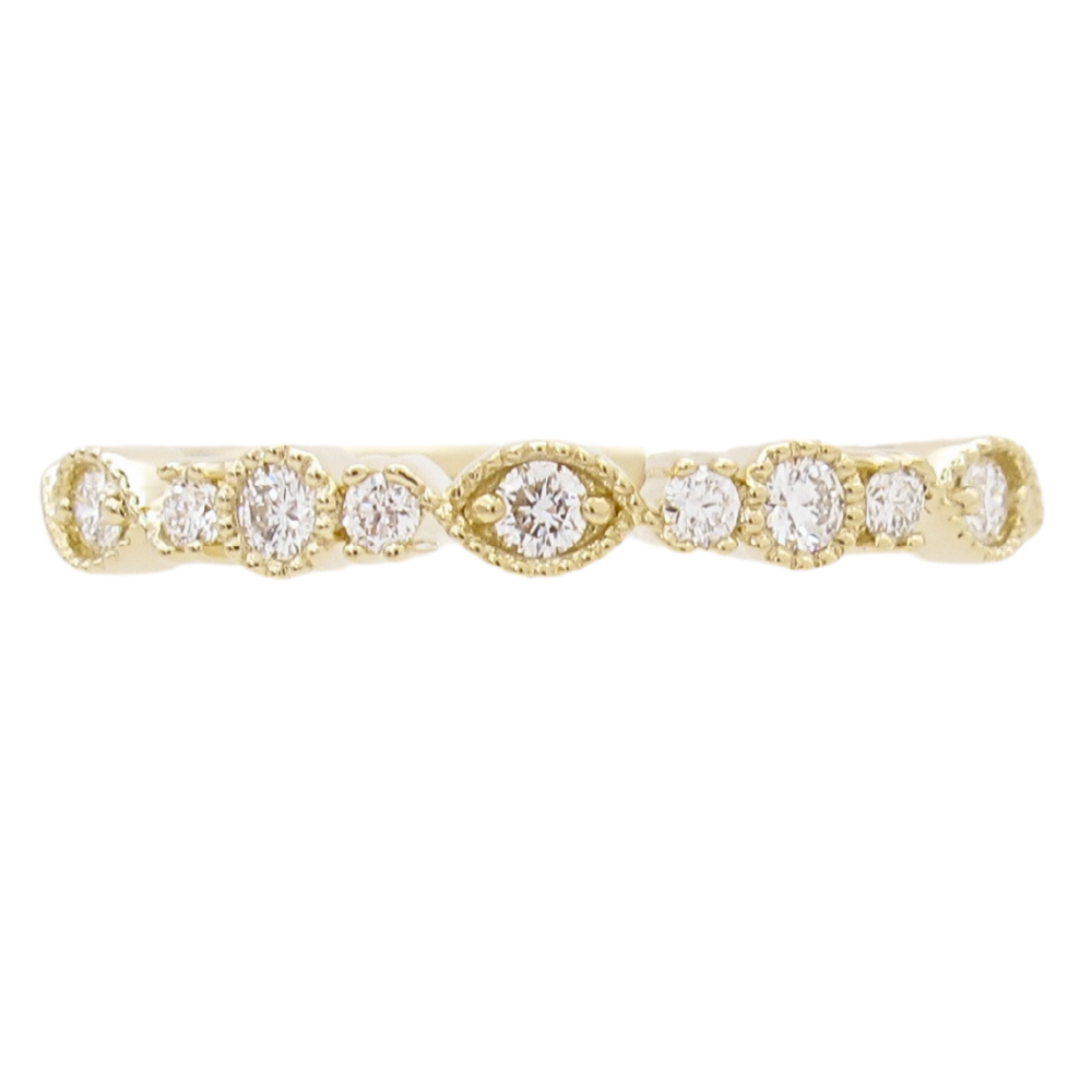 .16ctw Marquise & Round Diamond Stack Band 14K
