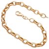 Chunky Oval Link Bracelet 14K Gold 8 Length