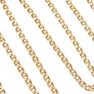 Mariner Link Chain Necklace 14K Gold 24 Length