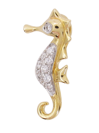 Mini 14k Seahorse Pendant