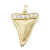 Mini Yellow Gold Shark Tooth Pendant