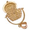 Nantucket Basket Moving Charm 14K Gold open side