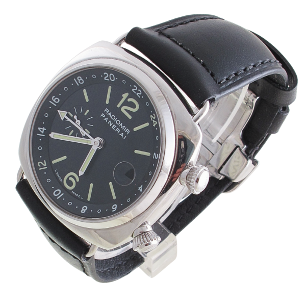 Pre-Owned 2005 Like New Panerai Radiomir GMT Model PAM00184 Left