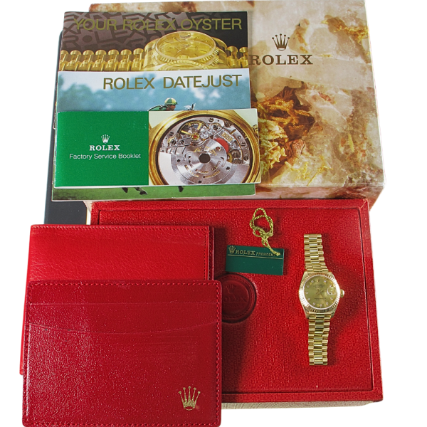 Pre-Owned Ladies 26MM Rolex Presidential (1991) 18kt Yellow Gold Model 69178 b and p