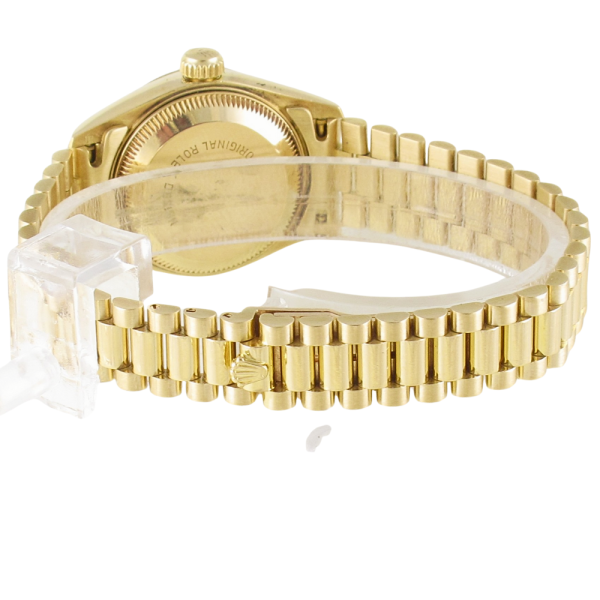 Pre-Owned Ladies 26MM Rolex Presidential (1991) 18kt Yellow Gold Model 69178 back