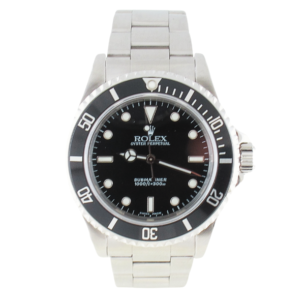Pre-Owned Rolex 40MM No Date Submariner (2002) Stainless Steel 14060M Front