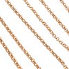 Rolo Link Chain Necklace 14K Gold 18 Length close up
