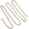 Rolo Link Chain Necklace 14K Gold 18 Length full