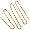Rope Chain Necklace 14K Gold 20 Length full