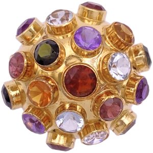Sputnik H Stern Ring Multi Gem 18K Gold