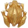 Tiffany & Co Frog Pin 18K Gold