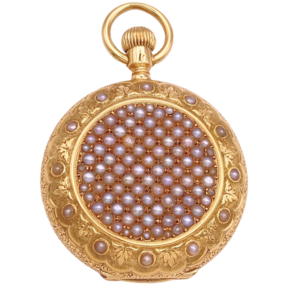 Victorian Agassiz Chronograph Pocket Watch 18K Gold