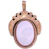 Victorian Bloodstone & Banded Agate Rotating Pendant 10K Gold