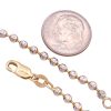 Vintage Bead Chain Anklet 14K Gold 9-78 Inch Length size