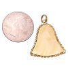 Vintage Bell Memento Locket 14K Gold back