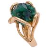 Vintage Emerald Raw Crystal Ring 14K Gold side